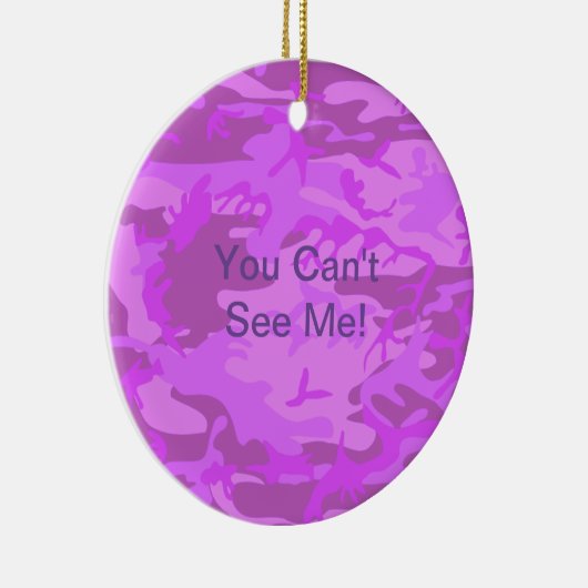 Leichte Lila Camouflage Keramik Ornament (Rechts)