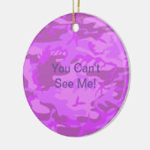 Leichte Lila Camouflage Keramik Ornament (Links)