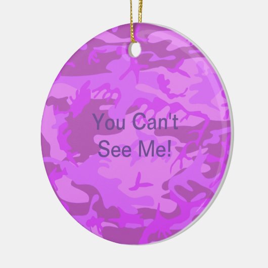 Leichte Lila Camouflage Keramik Ornament (Links)