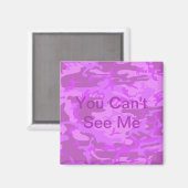 Leichte Lila Camouflage Magnet (Vorderseite/Rückseite)