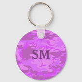 Leichte Lila Camouflage Schlüsselanhänger (Vorderseite)