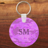 Leichte Lila Camouflage Schlüsselanhänger (Vorderseite)