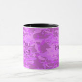 Leichte Lila Camouflage Tasse (Zentrum)