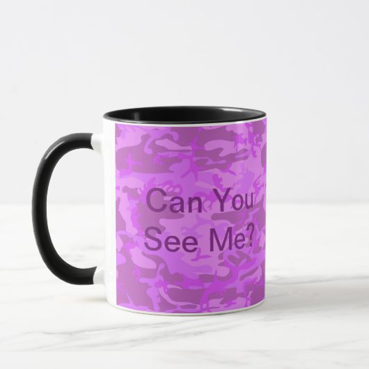 Leichte Lila Camouflage Tasse (Links)