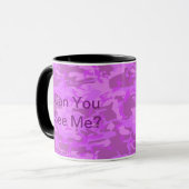 Leichte Lila Camouflage Tasse (Vorderseite Links)