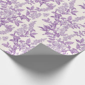 Leichte Lila Chinoiserie Entdeckungsreise Geschenkpapier (Ecke)