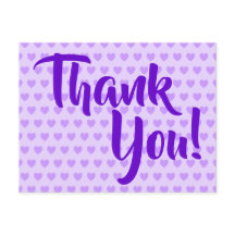 Leichte Lila Herzen Vielen Dank