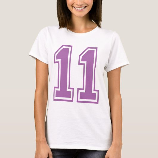 LEICHTE LILA NUMMER 11 T-Shirt (Vorderseite)