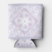 leichte lila Schneeflocke & glitzerndes Herz Dosenkühler (Vorderseite)