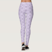leichte lila Schneeflocke & glitzerndes Herz Leggings (Rückseite)