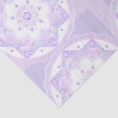 leichte lila Schneeflocke & glitzerndes Herz Seidenpapier (Detail)