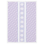 leichte lila Schneeflocke & glitzerndes Herz Tischdecke (Vorderseite)