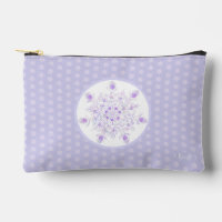leichte lila Schneeflocke & glitzerndes Herz