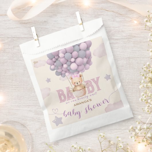 Leichte Lila Violet Baby Girl Dusche Geschenktütchen (Ausgeschnitten)