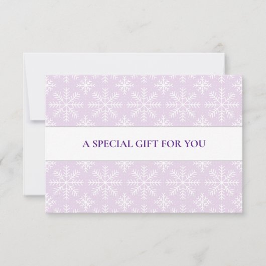 LEICHTE LILA WEISSE SCHNEELAKEN CHRISTMAS BESONDER (Vorderseite)