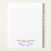 Leichte Lila Wirbel und Kronenrahmen Planer (Rückseite)