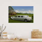 Leichte Limousine auf der Wiese Poster (Küche)