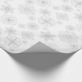 Leichte Mandala-Blume-Ornamente nahtlos Muster Geschenkpapier (Ecke)