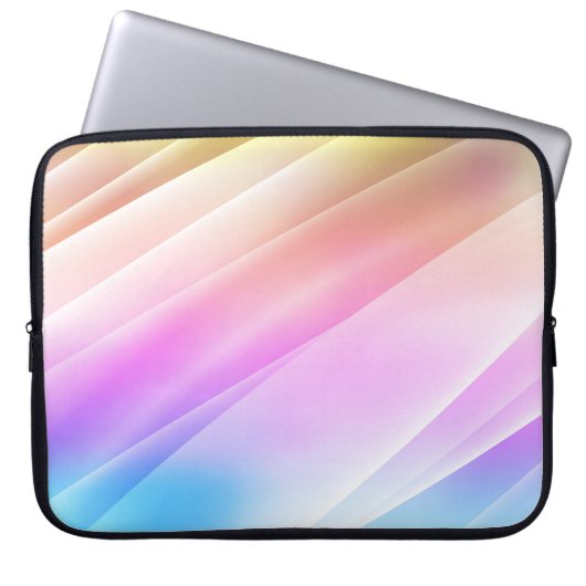 Leichte Multicolor, Rainbow-Abdeckung mit langen L Laptopschutzhülle (Vorderseite)