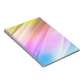 Leichte Multicolor, Rainbow-Abdeckung mit langen L Notizblock (Rechte Seite)