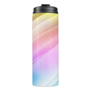 Leichte Multicolor, Rainbow-Abdeckung mit langen L Thermosbecher