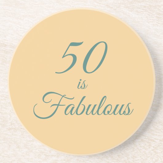 Leichte Orange und Aquamarin 50 sind fabelhaft Getränkeuntersetzer (Vorne)