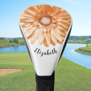 Leichte Orangensaft Blume individuelle Name Ladys Golf Headcover