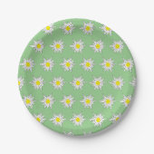 Leichte Papiertafel mit Edelweiss Motif Pappteller (Vorderseite)