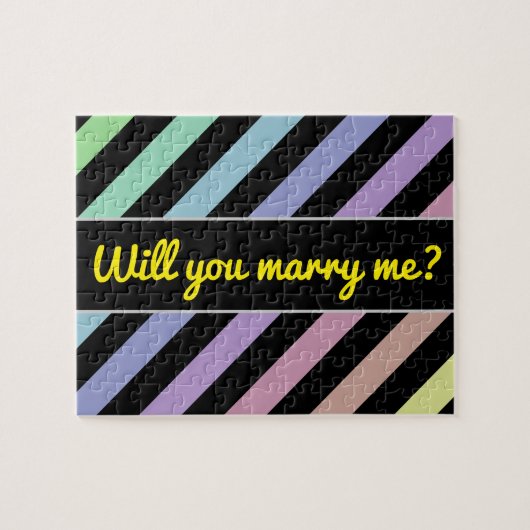 Leichte Pastellfarben und Patternpuzzle aus schwar Puzzle (Horizontal)