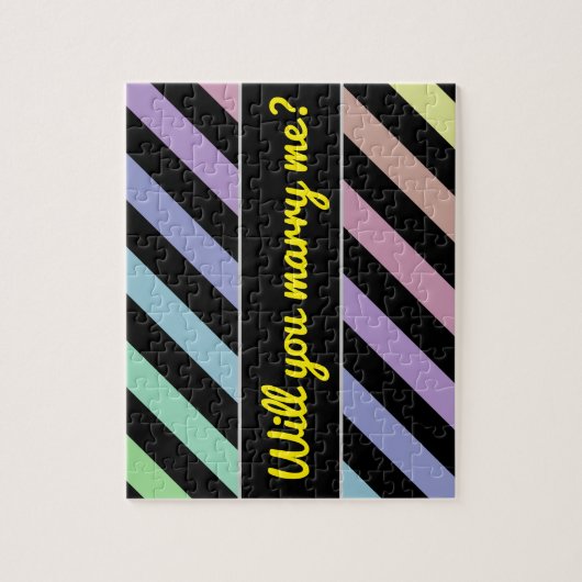 Leichte Pastellfarben und Patternpuzzle aus schwar Puzzle (Vertikal)