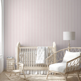 Leichte pastellrosa Streifen niedliches Babyzimmer Tapete