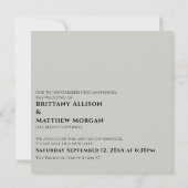 Leichte Phase, in der wir Sie mit einer verzögerte Einladung (Rückseite)