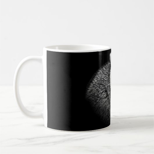 Leichte Racoon-Tasse. Auf Schwarzem Kaffeetasse (Links)