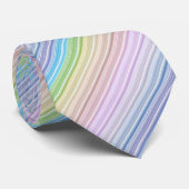 Leichte Regenbogenstreifen Krawatte (Gerollt)