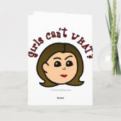 Leichte Rennwagenfahrerin Karte (Rückseite)