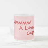 Leichte Rhymslang-Trinkmotto Mattglastasse (Vorderseite Links)