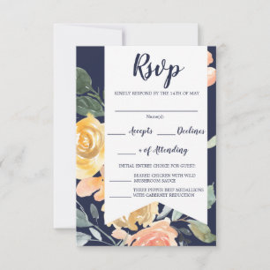 Leichte Romanze RSVP Karte