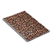 Leichte rosa Foil- & Gold-Glam Glitzer Leopard Spo Notizblock (Rechte Seite)