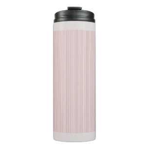 Leichte Rosa graue Streifen Sweet Thermosbecher