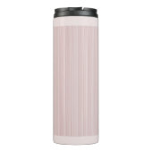 Leichte rosa Streifen süß Thermosbecher (Rückseite)