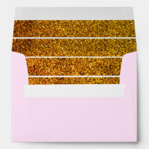 Leichte, rosa und goldene Streifen (Glitzer)