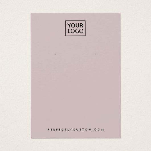 Leichte Rose taumele Ohrring-Grafikkarte (Vorderseite)