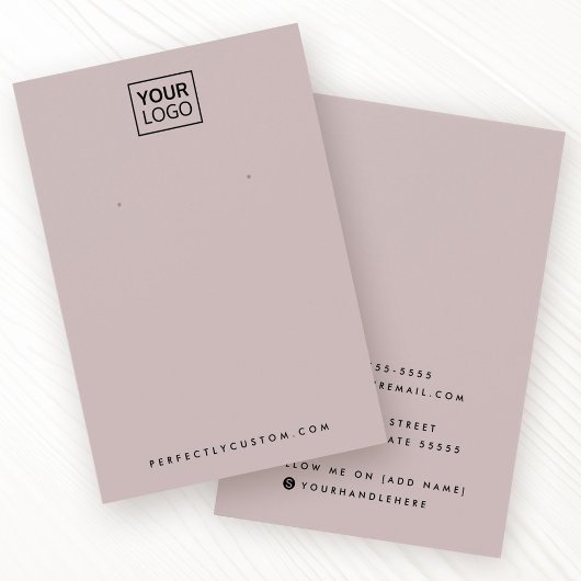 Leichte Rose taumele Ohrring-Grafikkarte