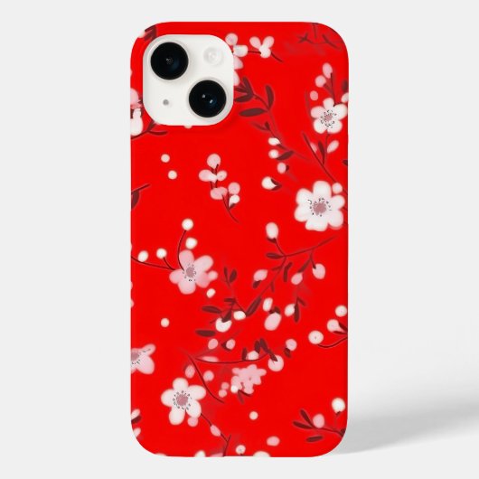Leichte rote Printwerbung Case-Mate iPhone Hülle (Rückseite)