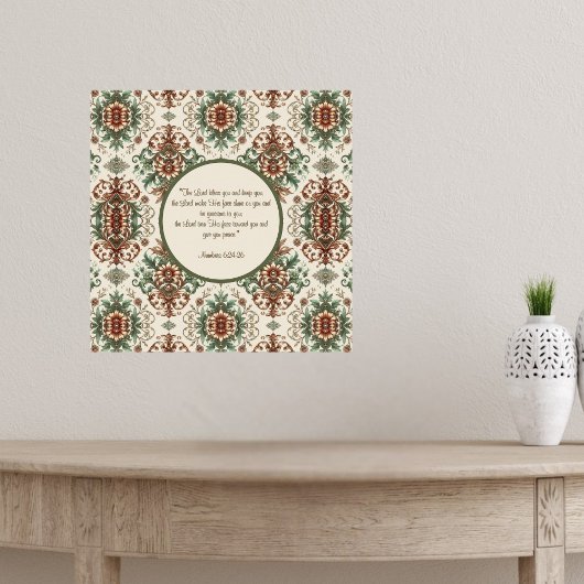 Leichte rustikale traditionelle Segnung Poster