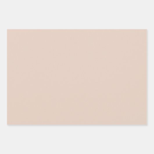 Leichte Sandy-Beige-Papiertücher Geschenkpapier Set (Vorderseite 2)