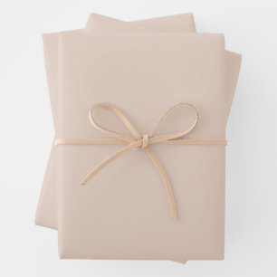 Leichte Sandy-Beige-Papiertücher Geschenkpapier Set