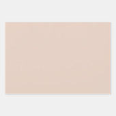 Leichte Sandy-Beige-Papiertücher Geschenkpapier Set (Vorderseite)
