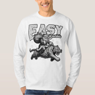 Leichte Santa Ria Fierce Tiger Weihnachten T-Shirt