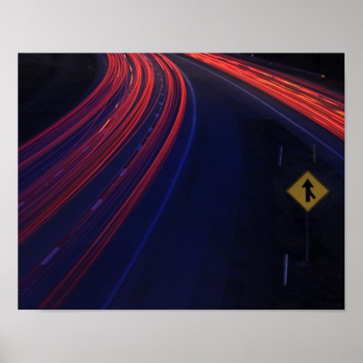 Leichte Schwänze für den Fahrzeugverkehr Poster (Vorne)